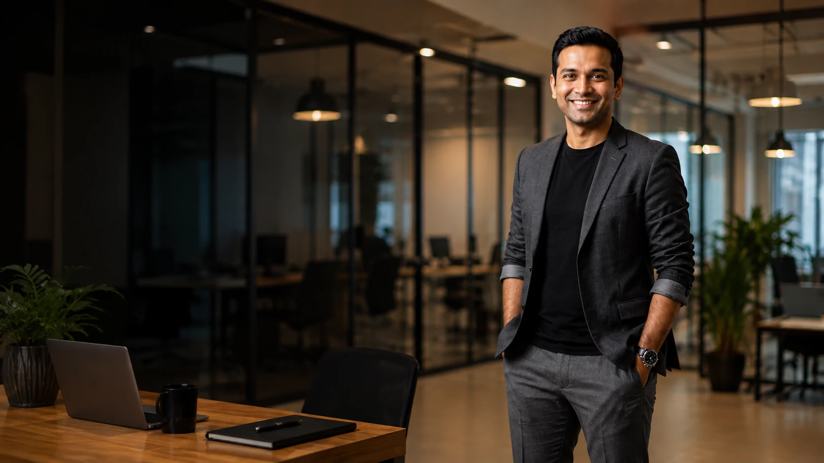 Business leader in a modern office